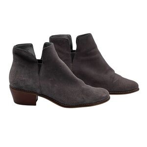 Cole Haan Signature Grand OS Gray Suede Abbot Ankle Booties Size 8 1/2 Women’s